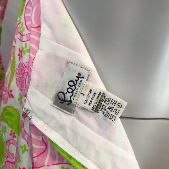 Lilly Pulitzer vintage blackjack strapless Dress - Picture 7 of 7